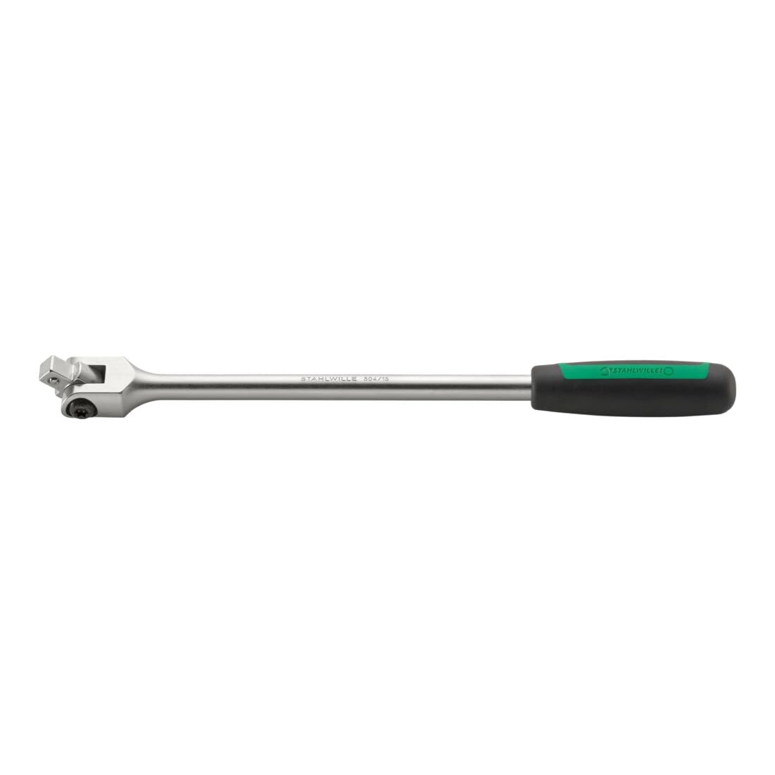 STAHLWILLE 504-2K/18N l 1/2" Gelenkgriff l Länge 469 mm l schwenkbarer Vierkant l robust & bruchsicher l Made in Germany