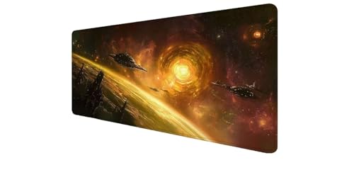Tapis de souris XXL protège-bureau étanche pour grand clavier et souris