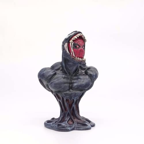 WAVECO Anime vinilo muñeca decoración de escritorio PVC modelo Spiderman busto juguete figura tamaño alrededor de 16 cm Cover