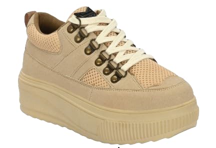 Big Fox Super Comfy Crazy-1 Sneakers for Woman (Beige) (B0CVN63QZD) Amazon Price History, Amazon Price Tracker