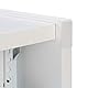 Relaxdays, weiß Nischenschrank, 2 Schubladen, für Bad, Küche, Wohnzimmer, platzsparendes Nischenregal, HBT 61,5x20x45 cm, 80% Faserplatte, 1 Stück