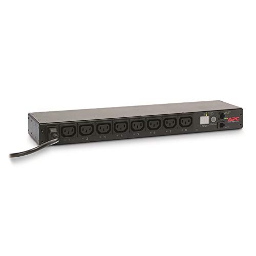 PDU Rack - AP7920B - Distribuzione dellAlimentazione IT Commutata 1U 12 A 208 V 10 A 230 V 8 Uscite C13; IEC C14