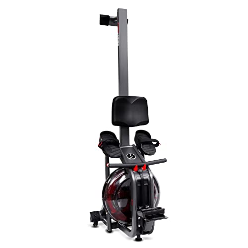 Sunny Health & Fitness Obsidian Surge SMART Water Rowing Machine with Dynamic Real-Time Resistance, Foldable 300 LB Capacity Rower with Free SunnyFit App and Extra Long Rail - SF-RW5713SMART - Image 7