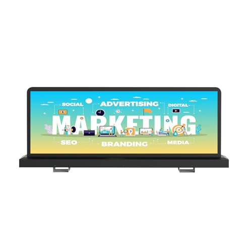 Image of Double Sided Taxi Top LED Display, 4500nits High Brightness Commercial Advertising Car Roof LED Screen, IP65 Waterproof Advertising Display, 3G /4G /WiFi /USB Control, Wireless Remote Control