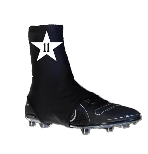 All Star 2 Series Custom Sports Cleat Covers Spats - 12 Colors - Choose Your Number/Initial - Youth and Adult Sizes2