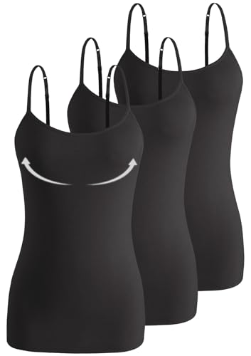 Camisole Noire En Soyeux Avec Bretelles Réglables – Taille 36 – Haut Décontracté