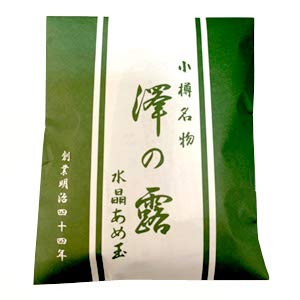小樽名物 澤の露 水晶あめ玉 袋入り 約100g" 