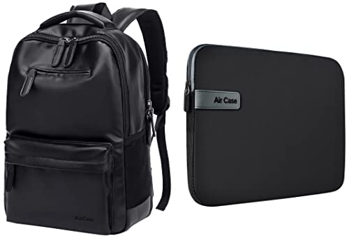 Image of AirCase Laptop Bag Backpack Case Pouch for Laptop Backpack for Men & Women,Premium Vegan Leather