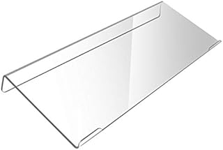 WIWAPLEX Computer Tilted Keyboard Holder, Clear Acrylic Premium Stand-PC Keyboard Stand, Universal Elevated Stand for Easy Ergonomic Typing, Computer Gaming and Working at Home and Office