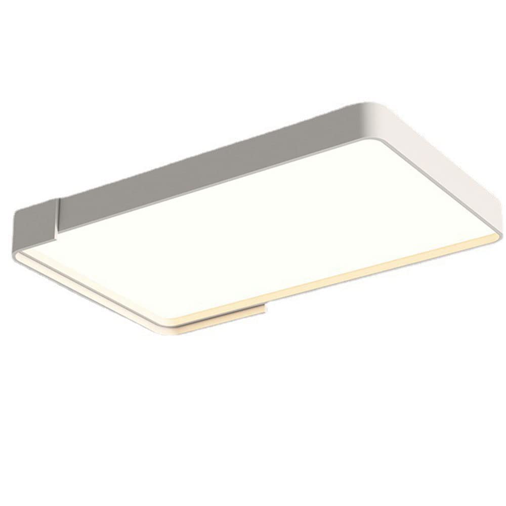 JXYDJH 36W Minimalist LED Lighting 19.7 Inch Flush Mount LED Ceiling Light, Simple White Square Flush Mount Ceiling Lamp Shade Dimmable Bedroom Lights for Kitchens, Stairwells, Hallway 1-Pack