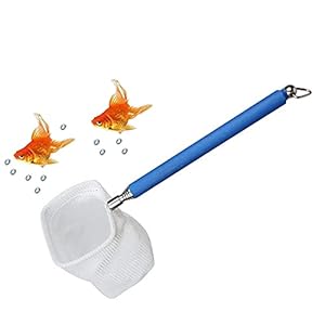 YZSZ Guadino per Acquario con Manico Blu Rete da Pesca per l’acquario Mini Rete da Pesca per Acquario Regolabile Acquatici Adatti per Uso Domestico e Acquario Adatto per Molte Occasioni Piazza