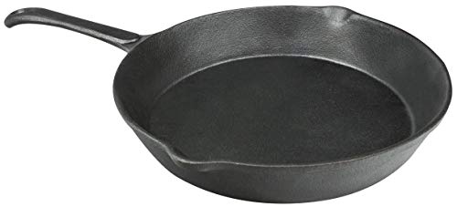 CampAir Poêle en Fonte Lourde Avec Poignée Ø 29 cm - Durable et Résistante - Noir Cover