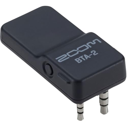 Zoom BTA-2 Bluetooth Adapter for PodTrak P4 and PodTrak P8, wirelessly connect phone to record remote interviews, Black, Small
