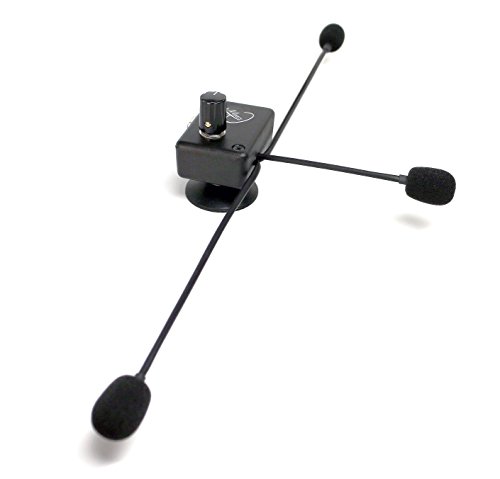 The Grip Plus Deluxe Button Accordion Microphone System with 3 Flexible Micro-Goosenecks by Myers Pickups