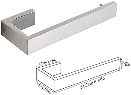 Towel Holder Towel Rack Towel Rack Towel Rack for Bathroom Brushed Bathroom Towel Rack Hardware Set Robe Hook Towel Bar Shelf Wall Mounted Towel Rack Bathroom Accessories (Single