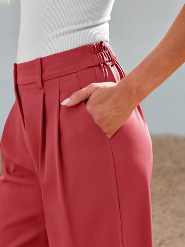 Image of LILLUSORY Womens Wide Leg Dress Work Flowy Pants Business Casual Outfits