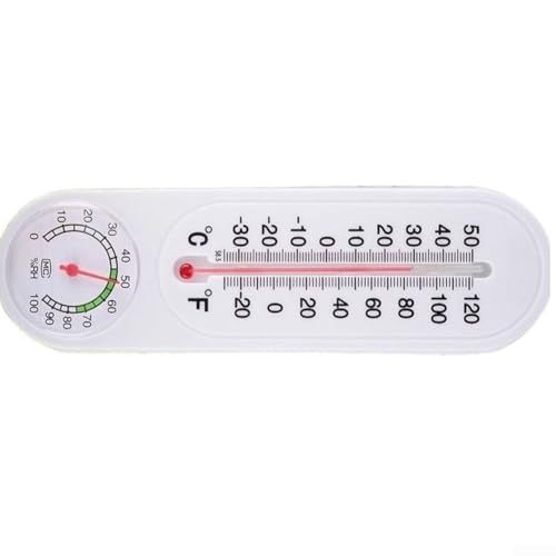 Genaues Thermometer Hygrometer mit Wandhalterung für Landwirtschaft Gewächshäuser, Dual Celsius Fahrenheit Skala, Batterie, Temperatur und Luftfeuchtigkeit Monitor Genaues Thermometer Hygrometer mit Wandhalterung für Landwirtschaft Gewächshäuser, Dual Celsius Fahrenheit Skala, Batterie, Temperatur und Luftfeuchtigkeit Monitor