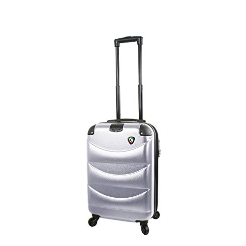 Mia Toro Italy Cadeo Carry-on, Silver, One Size