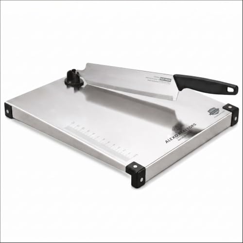 ALEXO REALTORS Stainless Steel Cutting Board with Knife - Image 2