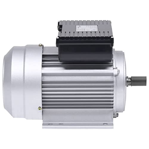 Moteur électrique monophasé 1.5 kW 2 CV 2800 tr/min en aluminium avec arbre de 19mm