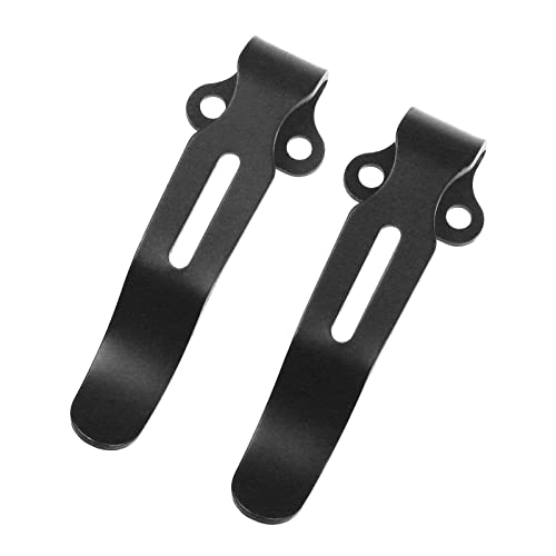 2Pcs Deep Carry Pocket Clips, Black Titanium Pocket Clip for Benchmade 535 (2Packs, Black)