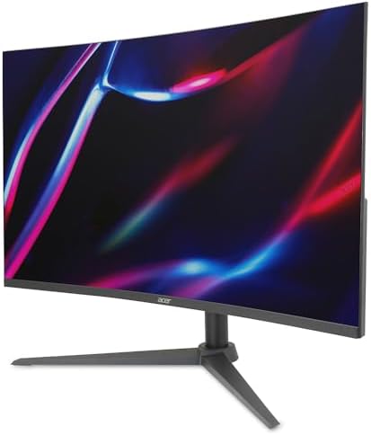 Acer XZ320QU S3bmiiphx 31.5" 2K QHD | 2560 x 1440 | Curved Gaming Monitor | 180Hz Refresh | 1ms Response Time | 100,000,000:1 Contrast Ratio - 2