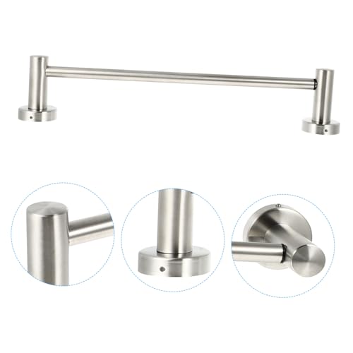 Barre porte-serviettes acier inoxydable rétractable ajustable sans percer