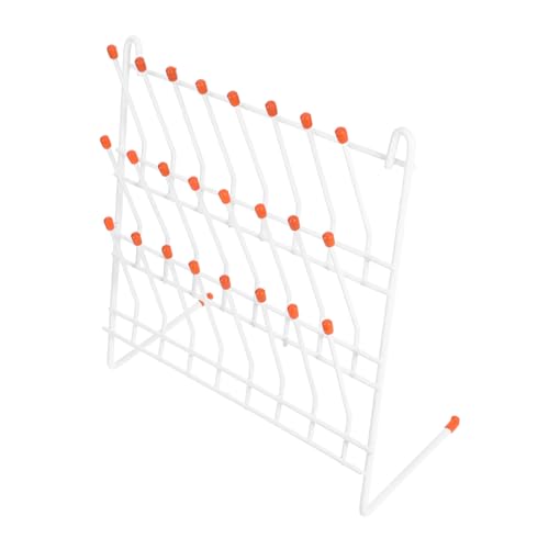 FUNOMOCYA 1pc Laboratory Drain Rack Test Tube Rack Lab Drying Racks Beaker Draining Rack Lab Racks Test Tube Stand for Drying Test Tube Drain Rack Sink Utensil Holder Rack for Test Tube Iron