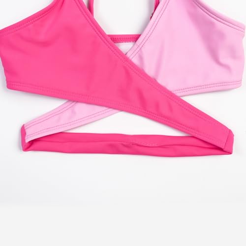 QPANCY Girls Two Piece Swimsuit Beach Sport Bikini Set Criss Cross Bathing Suits4