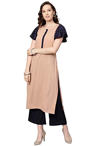 Image of ZIYAA Women's Crepe Straight Kurta