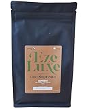 EzeLuxe Oro Supremo, Espresso-Kaffee 80% Arabica (Brasilien) / 20% Robusta (Indien) — mittlere Röstung, nussig & Milchschokolade, Intensität 7 — 500 g / 1 kg + gratis Espressokanne (1, 1kg)