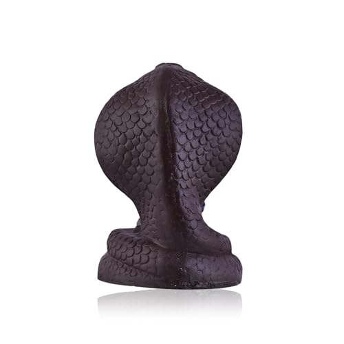 Image of Craftam Polyresin Smoke Backflow Fountain Like Waterfall Krishna Incense Holder Decorative Showpiece Gift with Free 20 Scented Cone Incenses (Naag Krishna), Multicolor