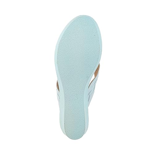 Image of Metro Women Synthetic Leather Wegde Heel Sandal