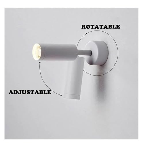 Lámpara de pared regulable ZYFSHA con proyector orientable para lectura 4