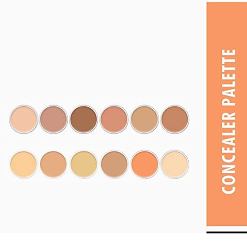 RJGUDDU 12 Colour Supra Natural Cream Concealer Palette, Lightweight, Multi-purpose, Long Lasting Concealer Color Corrector for Face Makeup Palette- Multicolor - Image 5