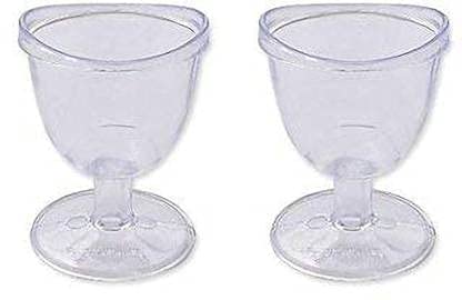 AcuHealth Smooth Reusable Non Toxic Plastic Transparent Eye Wash Cup - (Pack of 2)-image-47