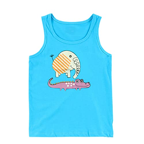 Image of KIKE New Born Baby Pure Cotton Printed Regular Fit Sando Innerwear Baniyan Kids Vest Infants Sleeveless Undershirts for Cute Boys Girls 0-24 Months Pack of 6