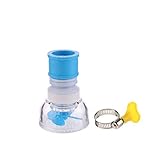❤【Elastisch und flexibel】 Dieser Wassersparer besteht aus PVC-Material, er ist elastisch und flexibel. Es ist für den Einbau in einen runden und längeren Auslass geeignet, der für Auslässe mit einem Durchmesser von ca. 16-19 mm geeignet ist.