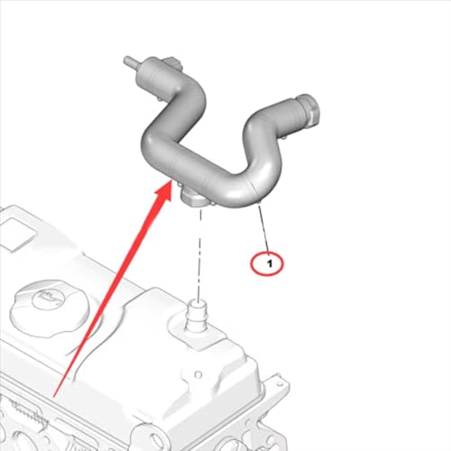 Manguera del tubo de ventilación del cárter para solucionar ralentí inestable Peugeot 106 6