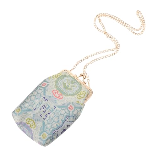 Petite pochette vintage bleue pour téléphone portable contre l'encombrement