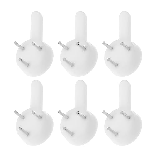 Image of Aicosineg Hardwall Hanger Mount Non-Mark Hook Photo Picture Frame Hanger for Fasteners Wooden Doors Concrete Hooks Wall Wallpaper Walls Hardware White Tone 50pcs