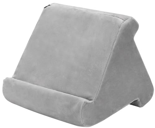 PpzhenN クッション タブレットクッションスタンド 寝ながらタブレットスタンド タブレット クッション スタンド 寝ながらタブレット三角折りたたみ 角度調整可能 卓上 タブレット 枕 読書ブラケット ソフトピローパッドス 膝上クッション タブレット置