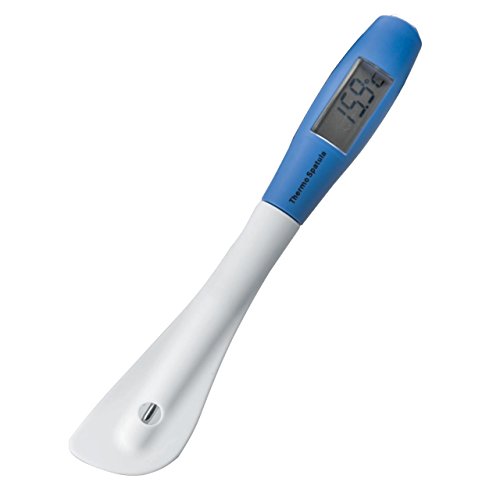 Lacor 62500 Spatule en Silicone avec Thermomètre Sonde, Silver