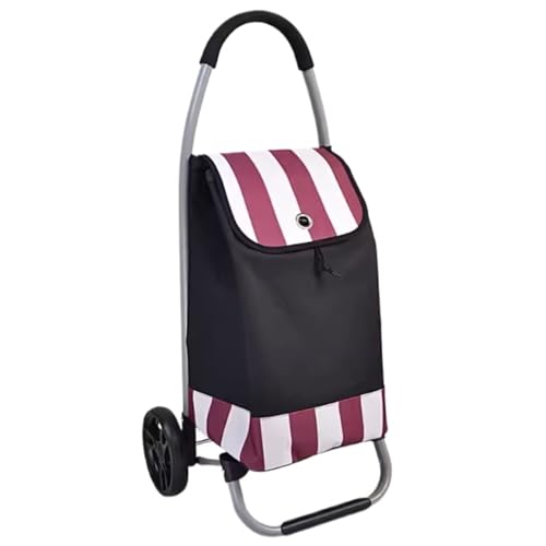 買い物カート ショッピングカート ショッピングキャリー 折りたたみ式ショッピングカート 軽量ローリングハンドカート 回転ホイール付き ショッピングトロリー 騒音なし 買物カート 買い物カートキャリー(Red)