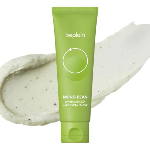 beplain Mung Bean pH-Balanced Cleansing Foam | Daily Hydrating Vegan Cleanser for Sensitive Skin...