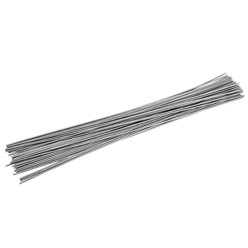 Pasuihcay 50Pcs Universal Welding Rods Copper Aluminum Iron Stainless Steel Cored Welding Rod Weld Wire Electrode 33cmx1.6mm