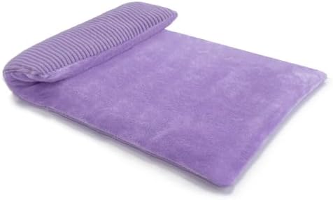 Microwavable Heating Pad with Washable Cover 13x7 Inch Flaxseed Microwave Hot Pack, Lavender Scent, Moist Warm Compress for Relaxation, Non-Electric & Portable