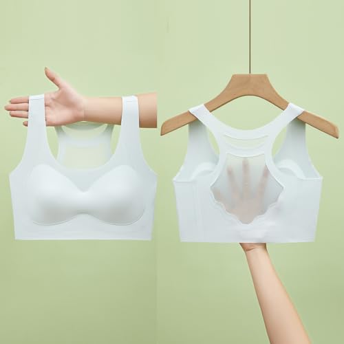 Girls Training Bra-Racerback Sports Seamless Bras, Teen Bra Comfort Seamless, Girls Bra with Removable Mini-A Cup Pad3