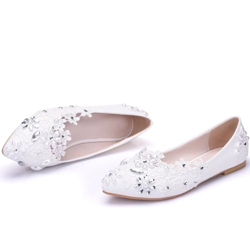 Shoes for Women Ballet Flats Applique Wedding Ballerina Shoes Comfort Slip on Shoes Dressy3