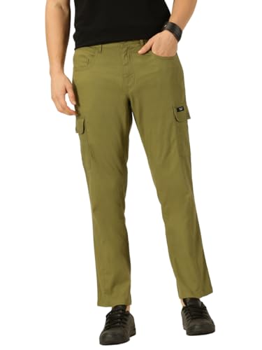 Image of Thomas Scott Men's | Solid | Light Weight | Breathable Fabric | 6 Pocket | Ankle Length | Mid Rise | Regular Fit | Cotton Blend | Button Waist | Chino Trouser | Pants